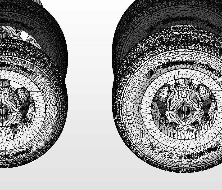 Set of custom wheels Kelsey-Hayes Kel-Star for scale model 3D print model_21