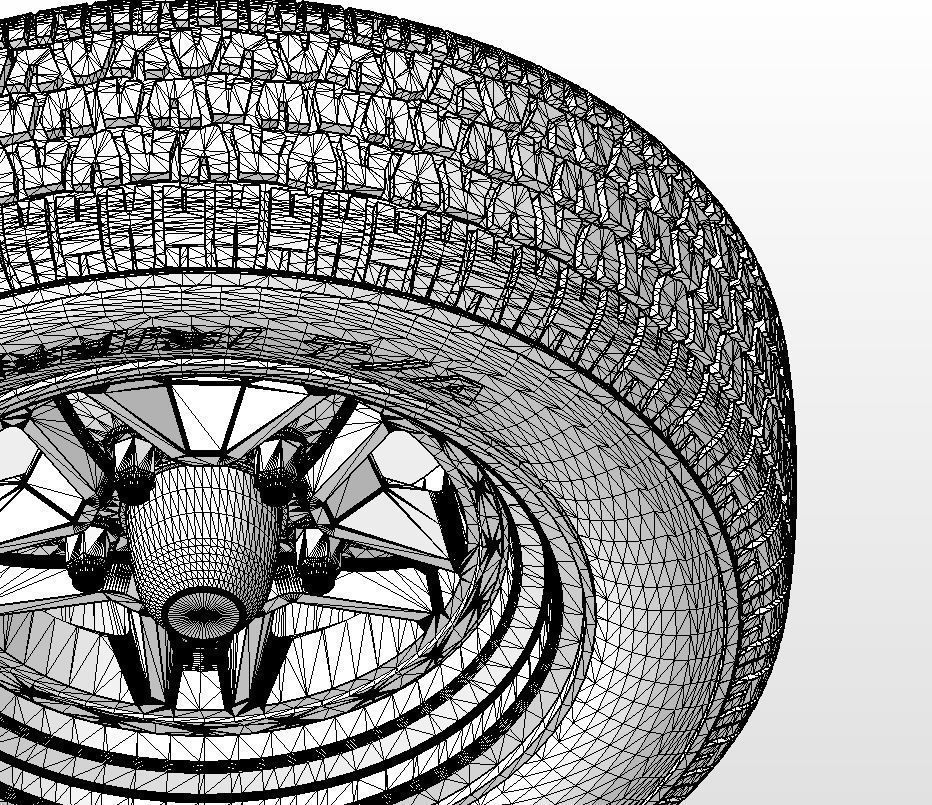 Set of custom wheels Kelsey-Hayes Kel-Star for scale model 3D print model_20