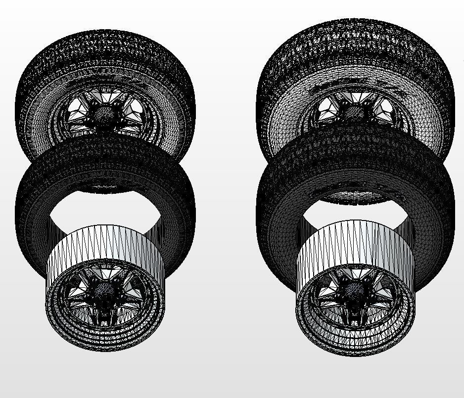 Set of custom wheels Kelsey-Hayes Kel-Star for scale model 3D print model_16