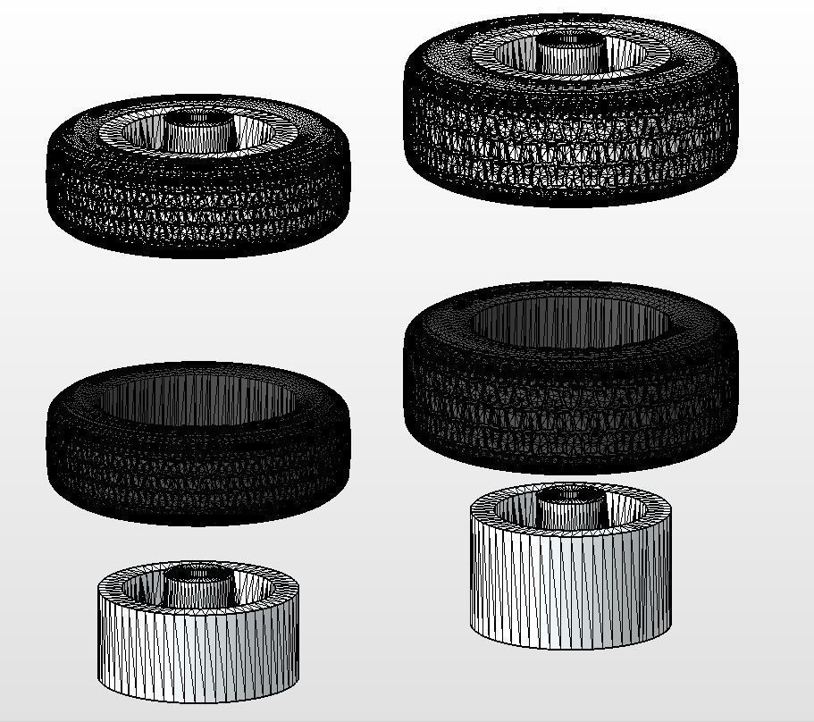 Set of custom wheels Kelsey-Hayes Kel-Star for scale model 3D print model_15