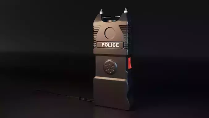 Stun Gun Low-poly 3D model