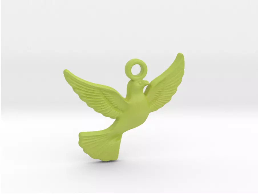 Dove Pendant 3D print model