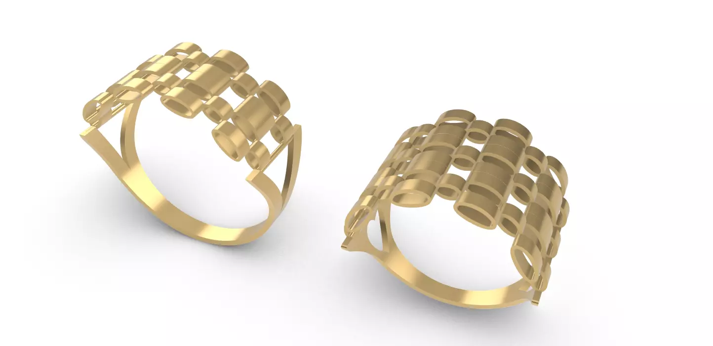 0281 Female Ring 3D print model_0