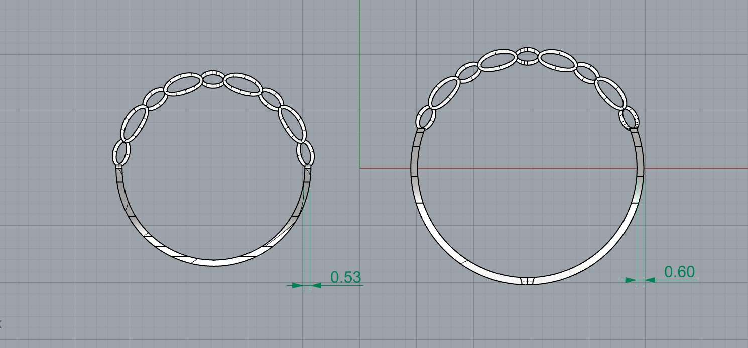 0281 Female Ring 3D print model_4