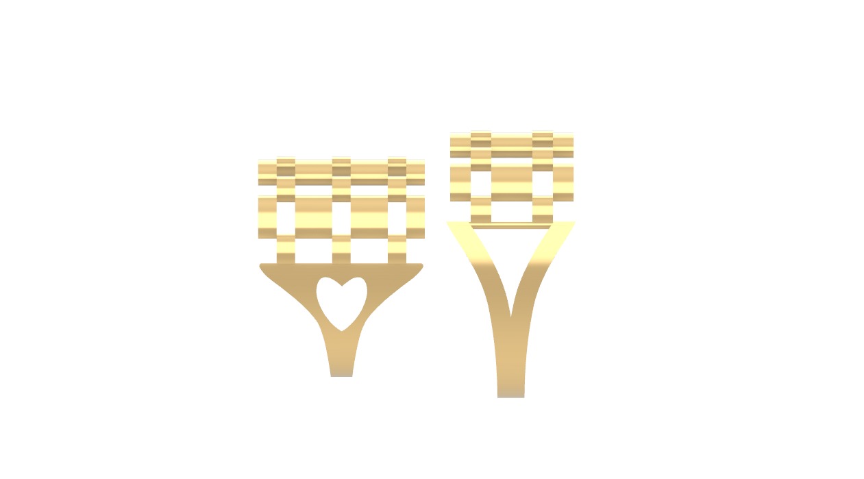 0281 Female Ring 3D print model_2