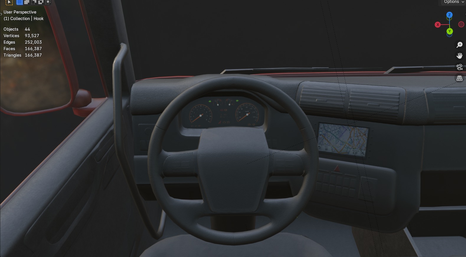 Wrecker Truck Low-poly 3D model_13