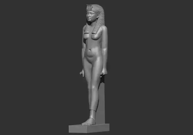 Egyptian Queen Cleopatra statue 3D print model 3D print model