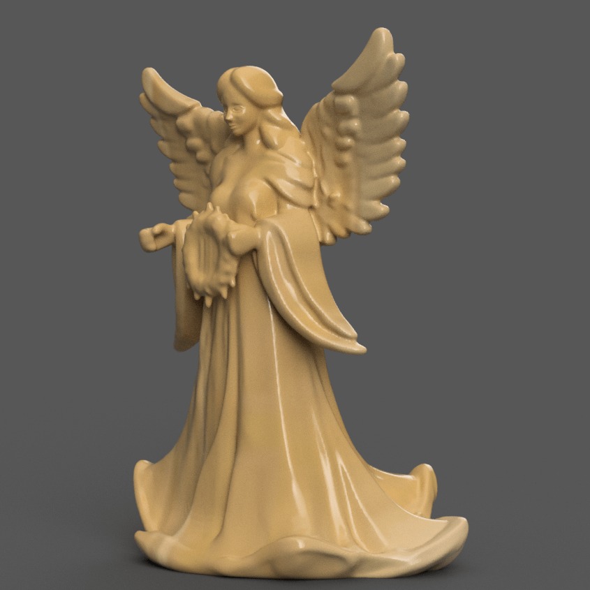 angel for christmas decoration 004 3D print model_1