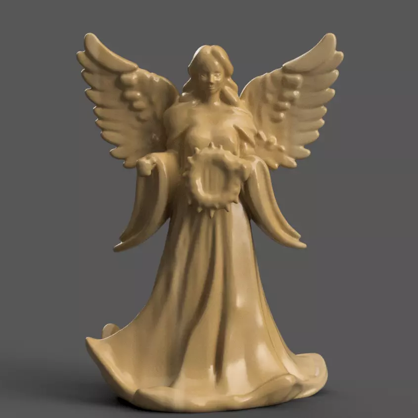 angel for christmas decoration 004 3D print model_0
