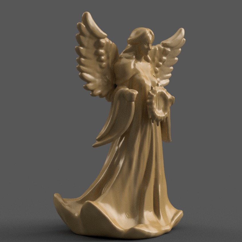 angel for christmas decoration 004 3D print model_7