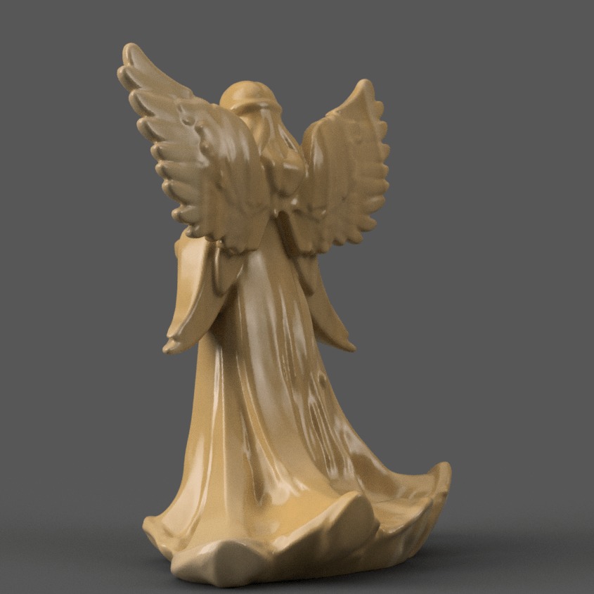 angel for christmas decoration 004 3D print model_3