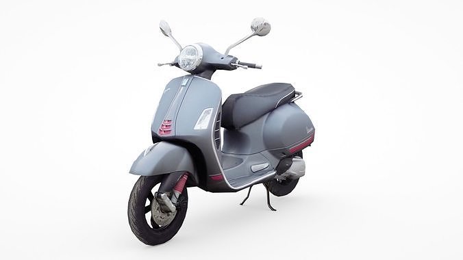 2022 Vespa GTS 300 HPE Low-poly 3D model