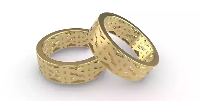 0294 Dollar Hollow Ring