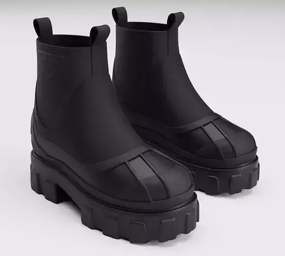 Prada lug sole boots