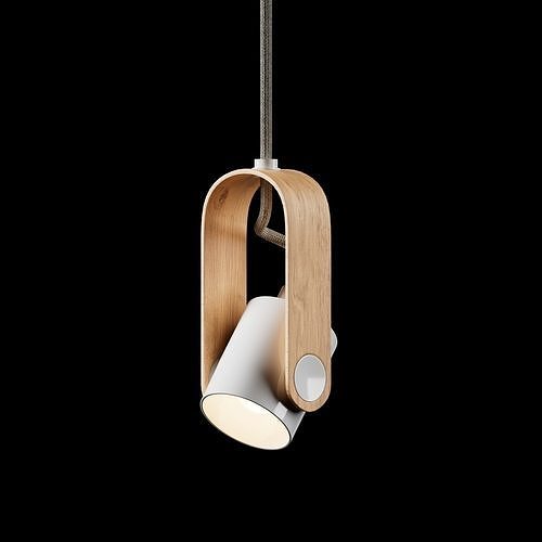 Wooden Pendant 3D model