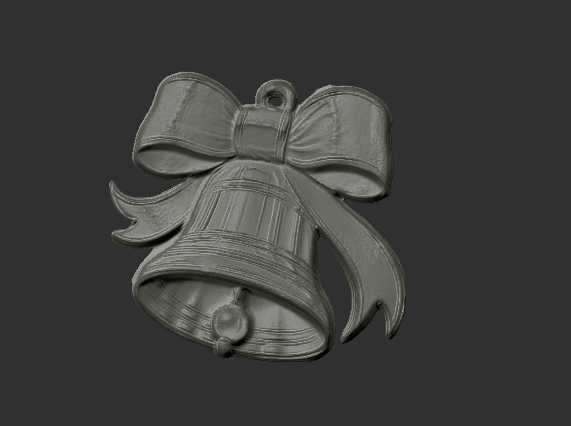 christmas bell decor  3D print model_7