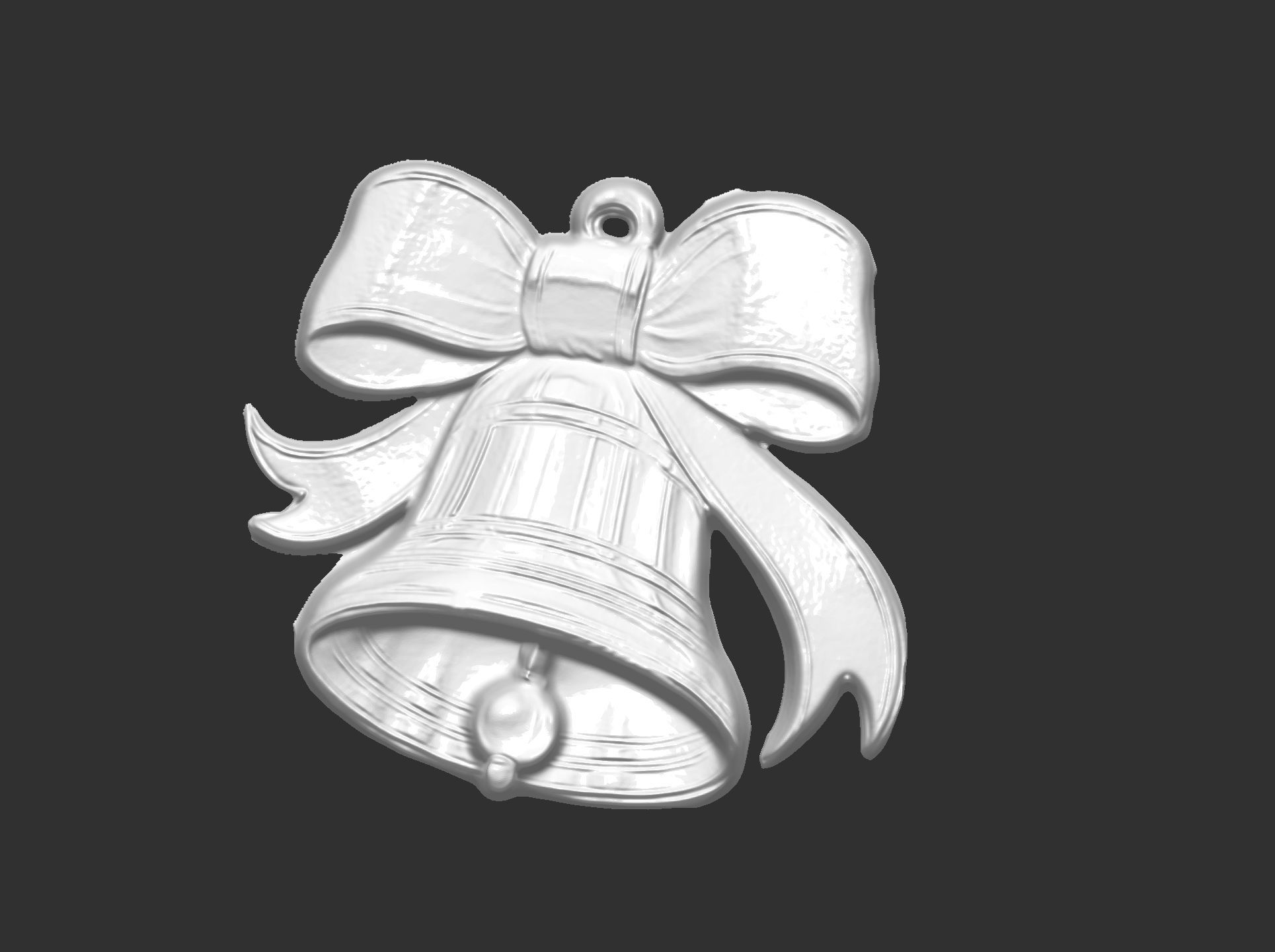 christmas bell decor  3D print model_5