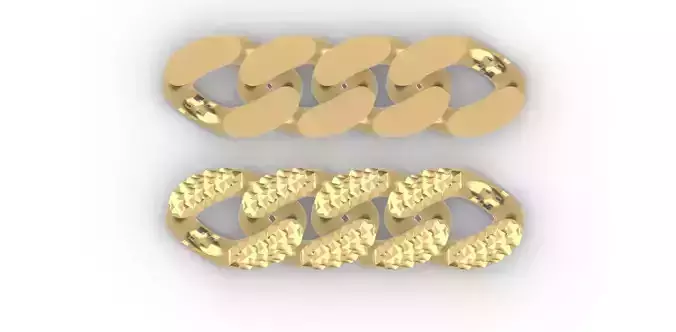 1008 Dragon scale Cuban Link Chain Bracelet