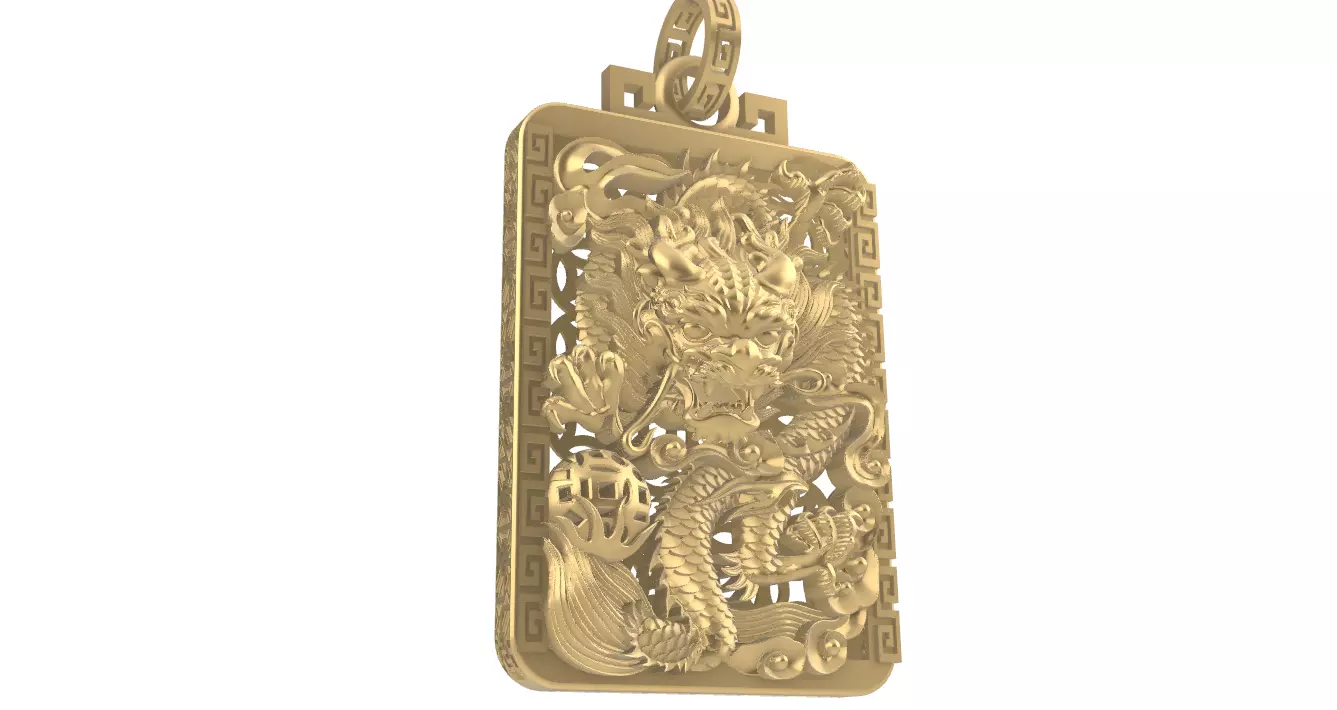 1010 Dragon Pendant 3D print model