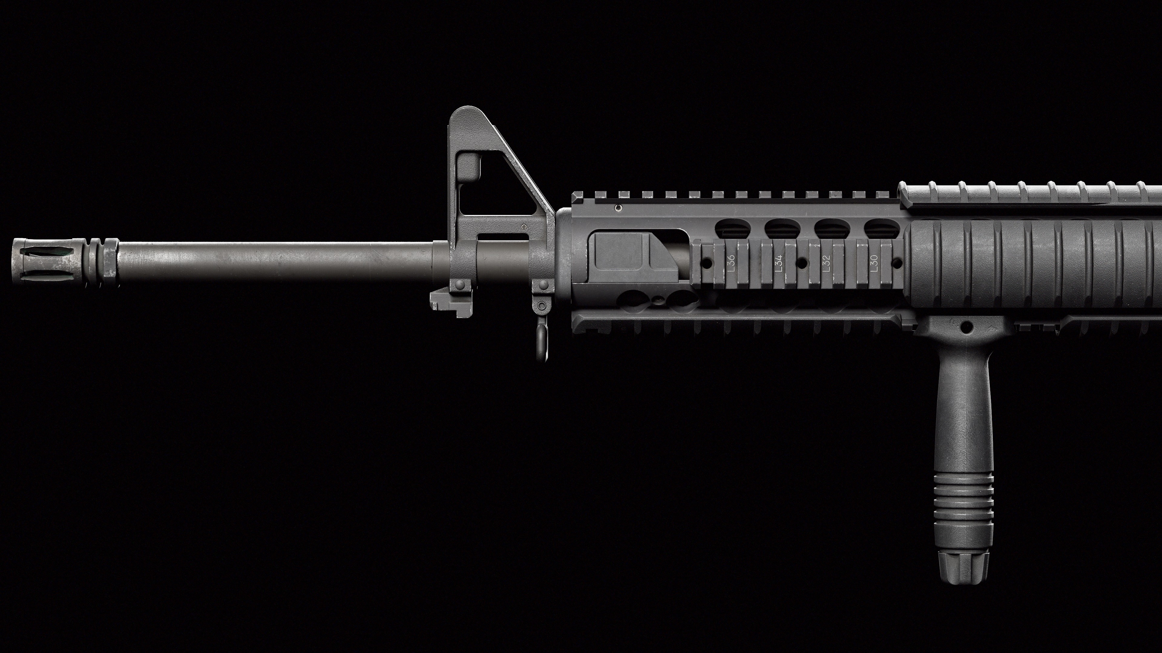 M16A4 Low-poly 3D model_4