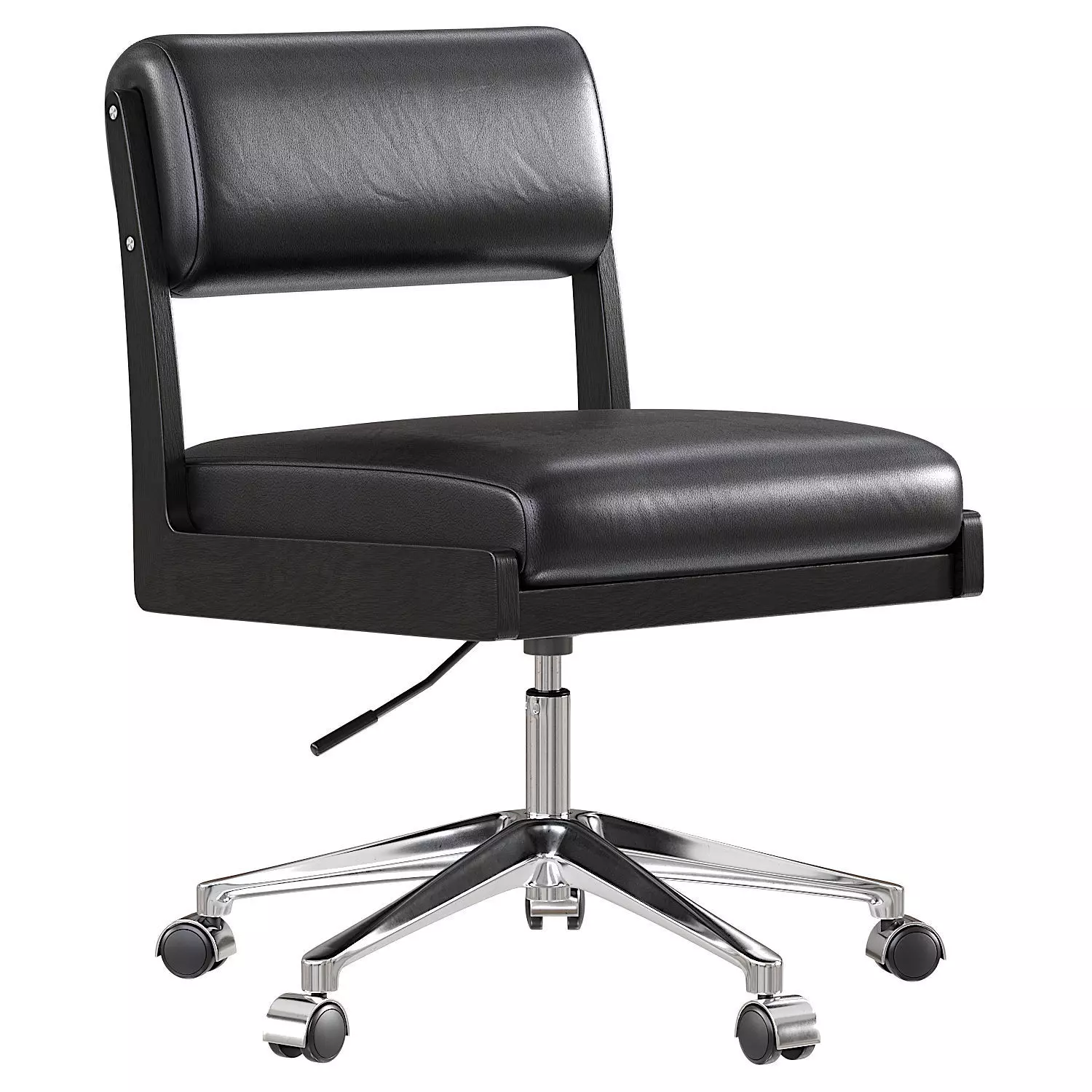 Norris Armless Desk Chair Sonoma Black Four Hands Low-poly 3D model