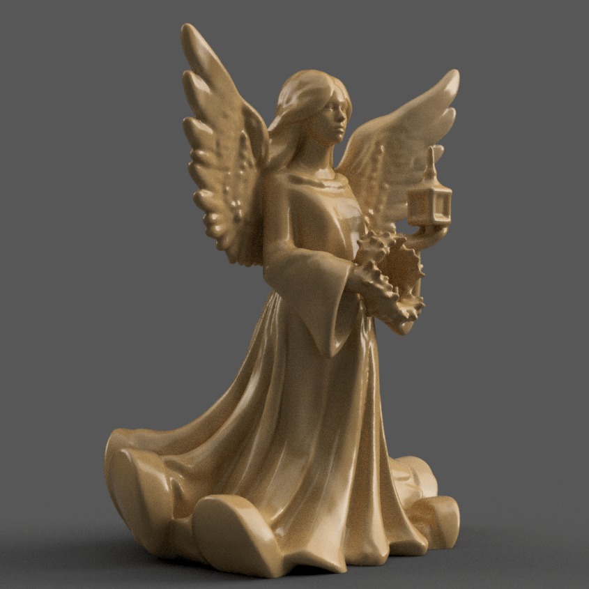 angel for christmas decoration 005 3D print model_7