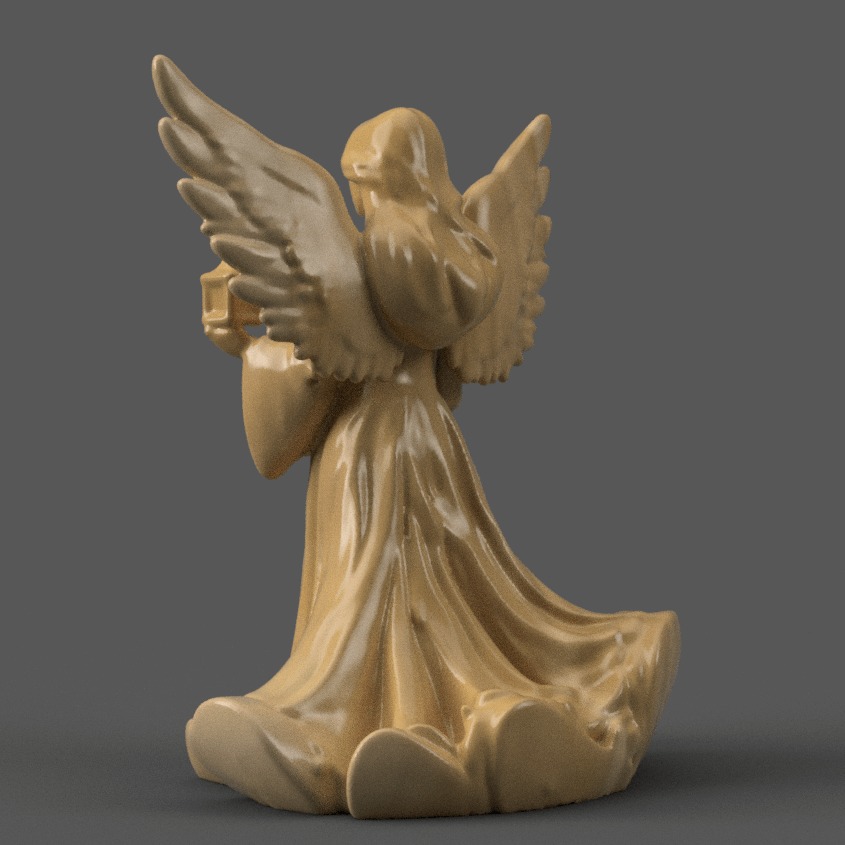 angel for christmas decoration 005 3D print model_3