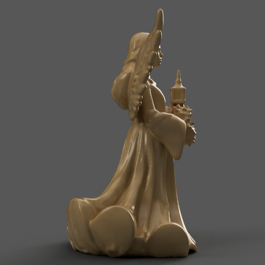 angel for christmas decoration 005 3D print model_6