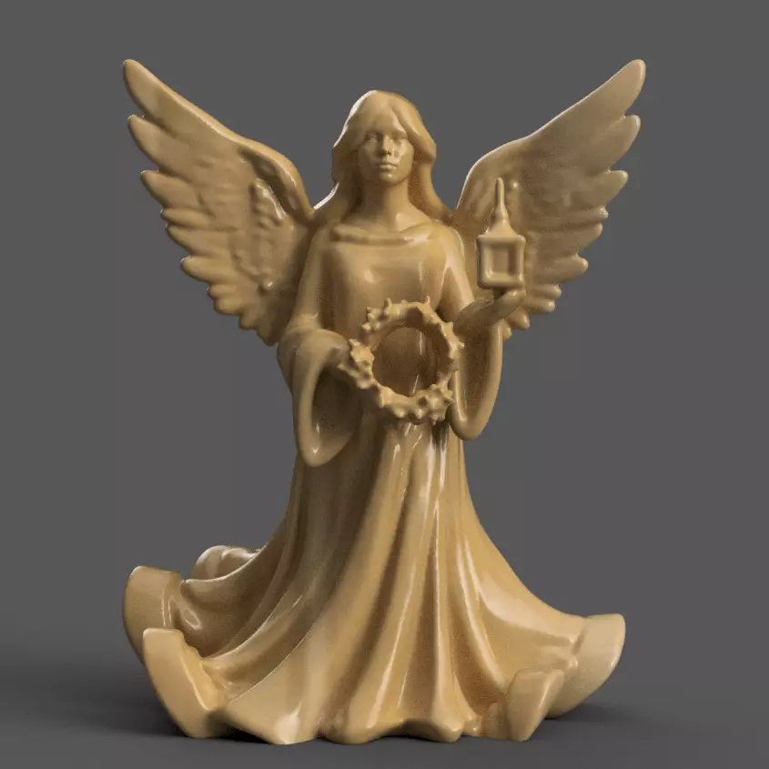 angel for christmas decoration 005 3D print model_0