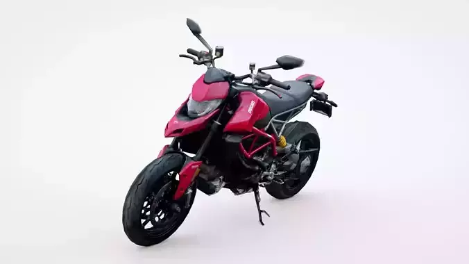 2019 Ducati Hypermotard 950 Low-poly 3D model
