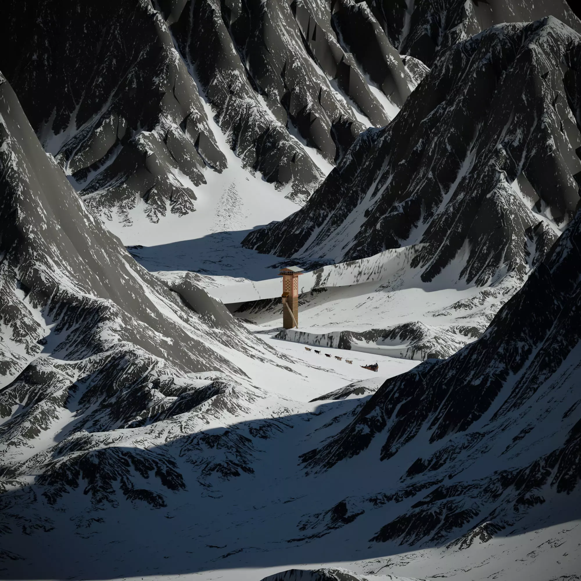 Temples In Mountains - Chehni Koti 3D model_0