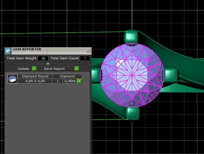 Solitaire Diamond Engagement Swirl Ring 1489 3D print model_7
