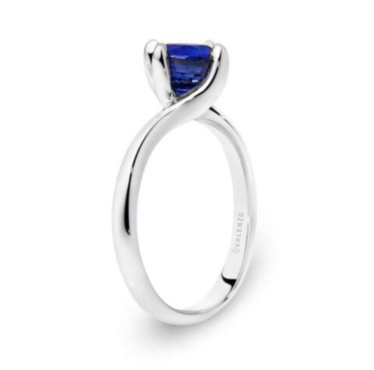 Solitaire Diamond Engagement Swirl Ring 1489 3D print model_14