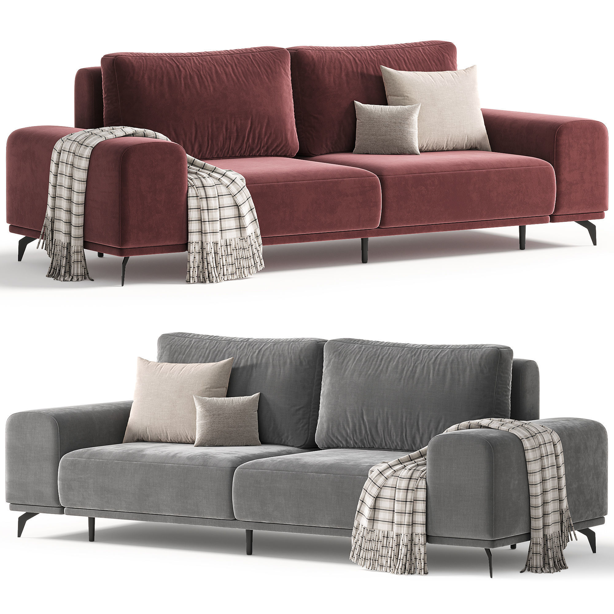 Sofa Marey Soft Grey 3D model_2