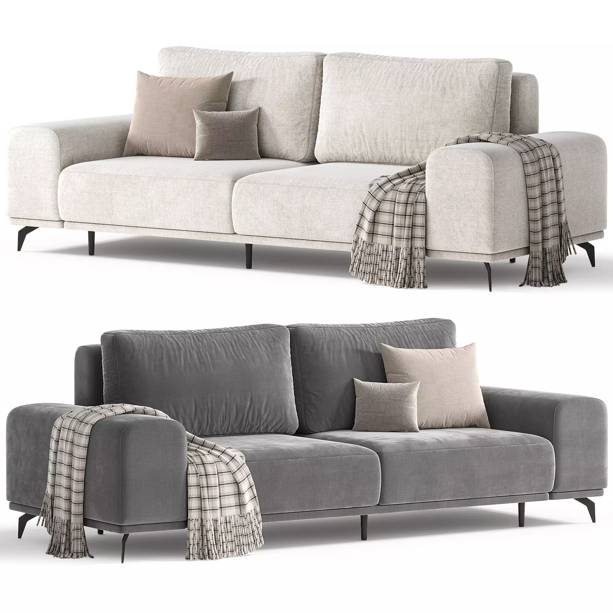 Sofa Marey Soft Grey 3D model_0
