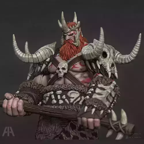 The Barbarian Miniature 3D print model