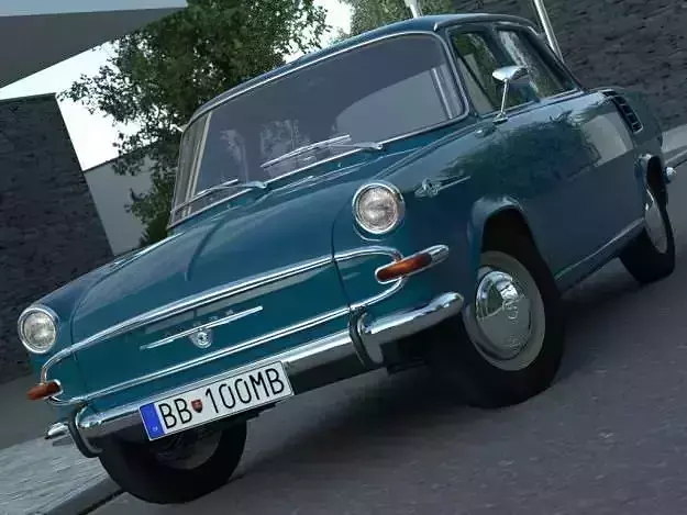 Skoda 1000MB 1965 3D model