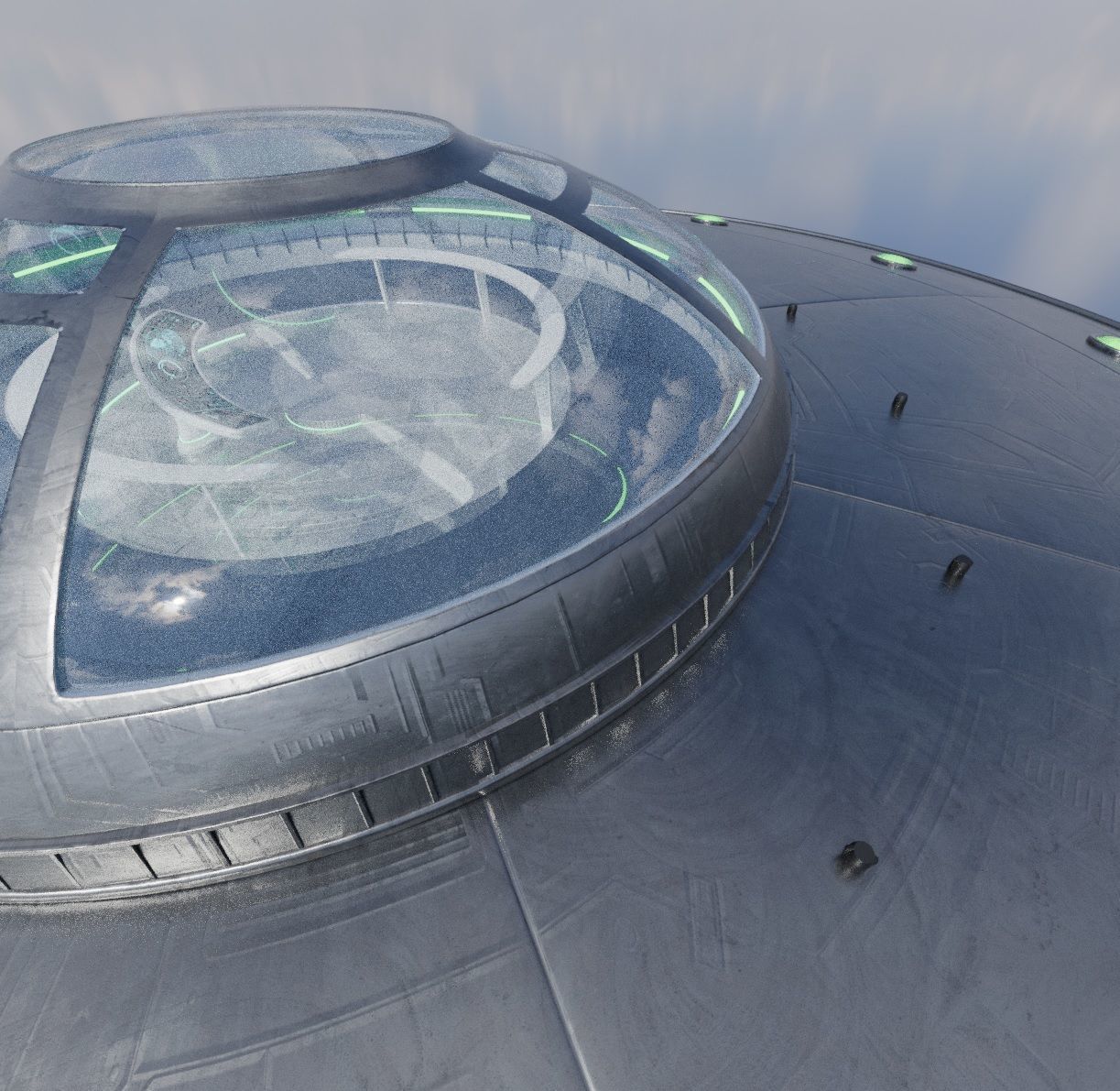 UFO - SpaceShip - Alien - Ovni - Extraterrestre - Nave Espacial 3D model_15