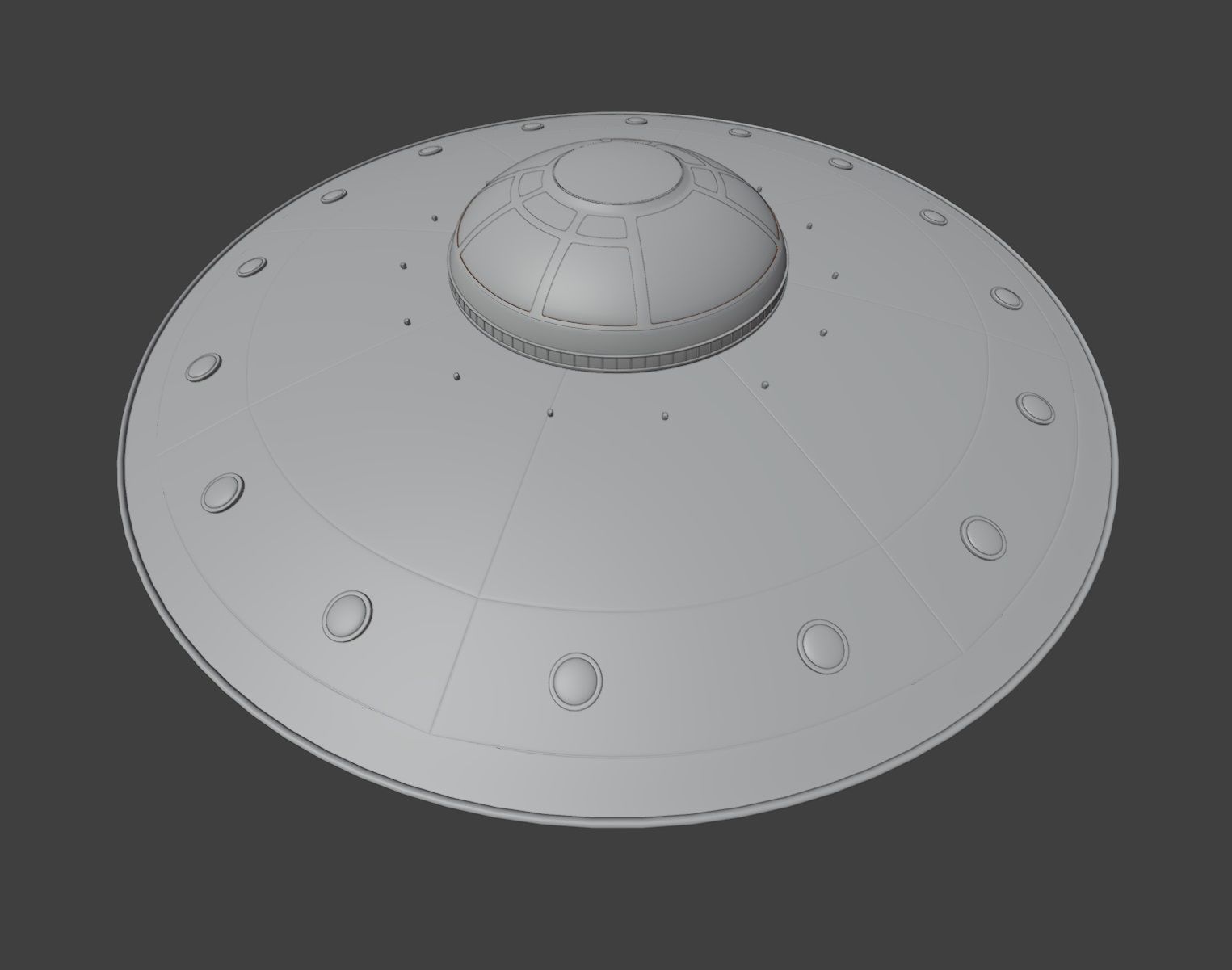 UFO - SpaceShip - Alien - Ovni - Extraterrestre - Nave Espacial 3D model_13