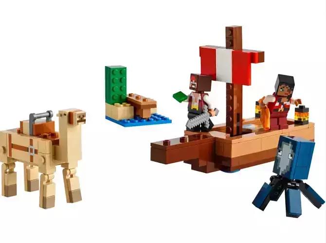 PixelBricks3D -  MINECRAFT - The Pirate Ship Voyage