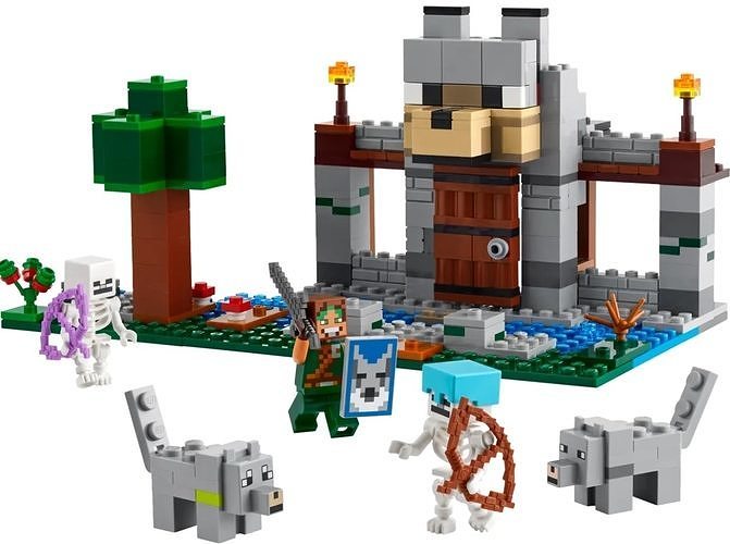 PixelBricks3D - The Wolf Stronghold 3D print model