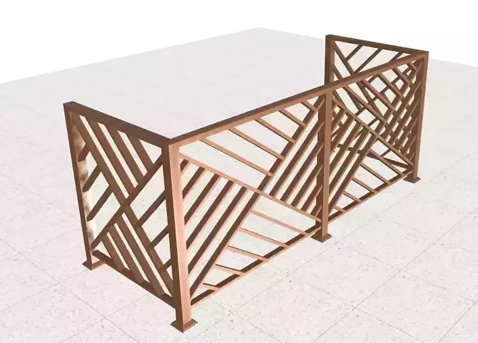 Contemporary iron railing