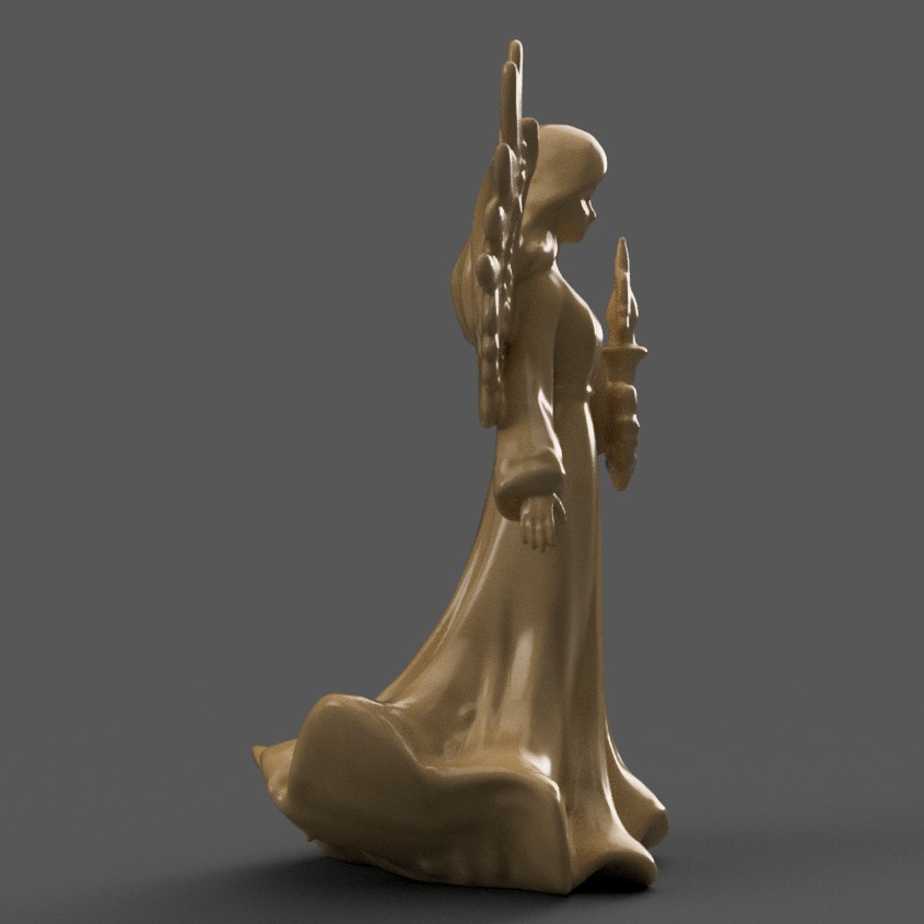 angel for christmas decoration 006 3D print model_6