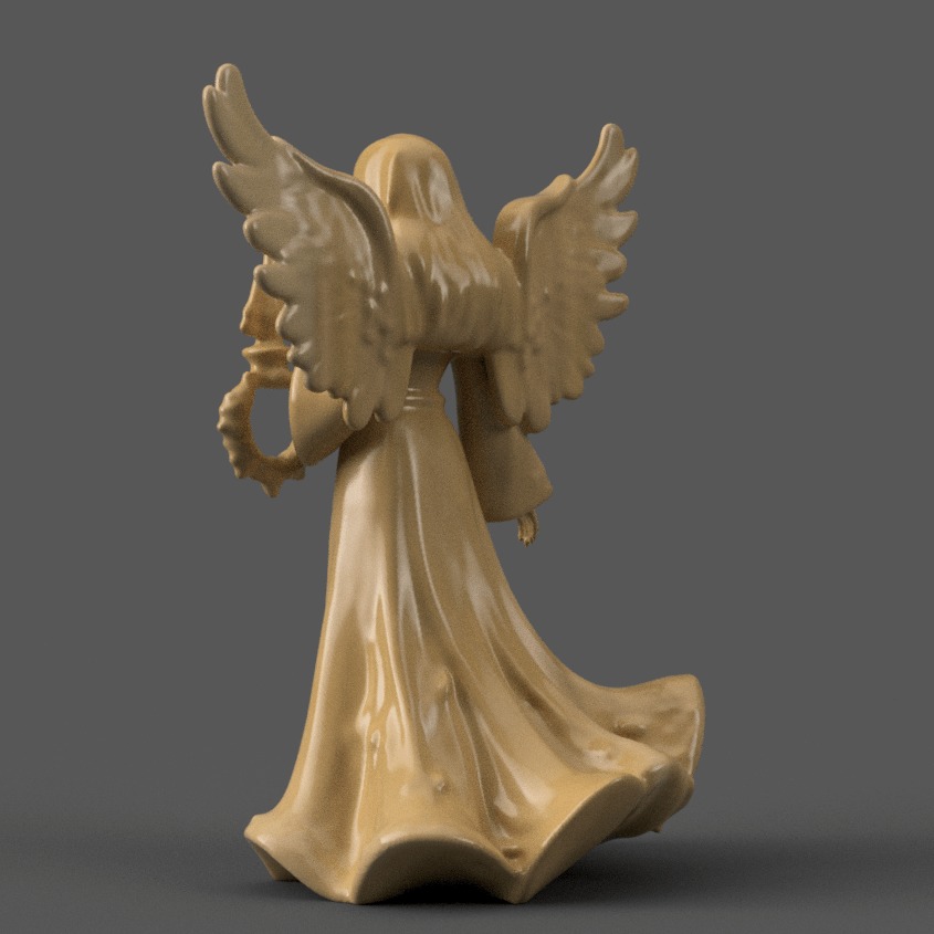 angel for christmas decoration 006 3D print model_3