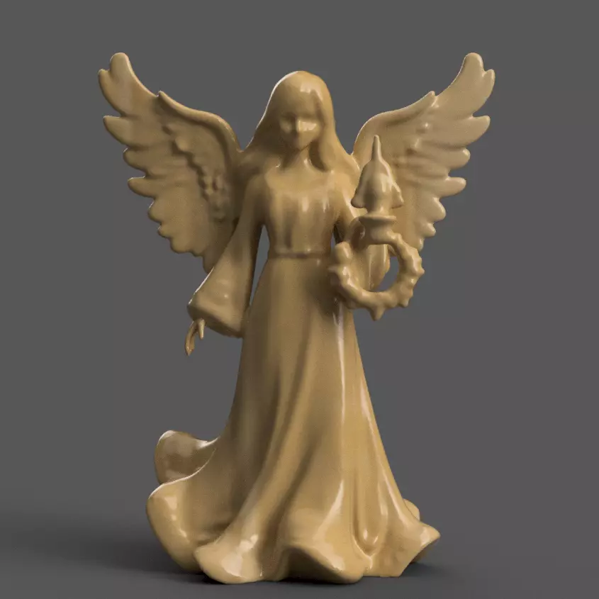 angel for christmas decoration 006 3D print model_0