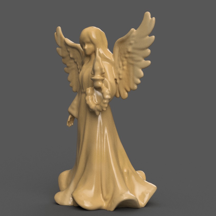 angel for christmas decoration 006 3D print model_1