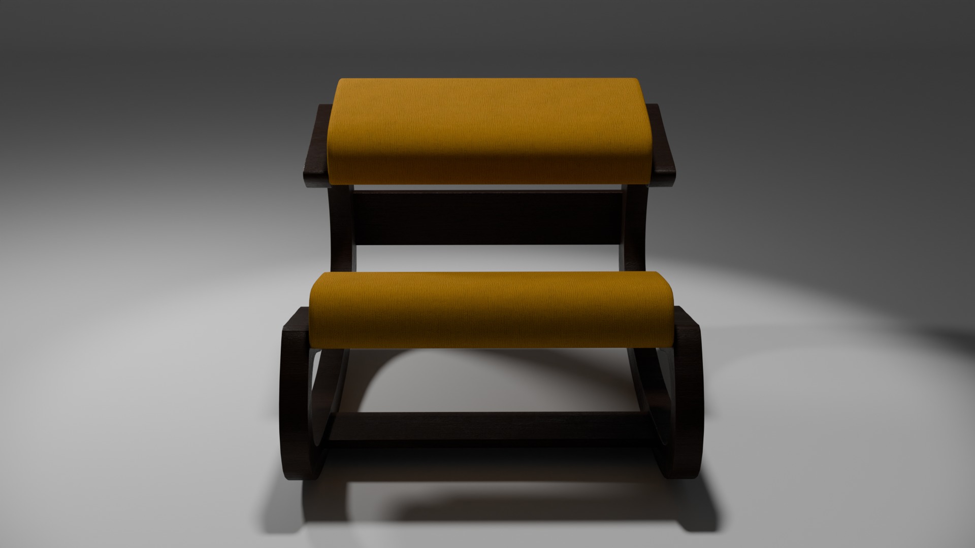 Ergonomic Kneeling Chair 3D model_1