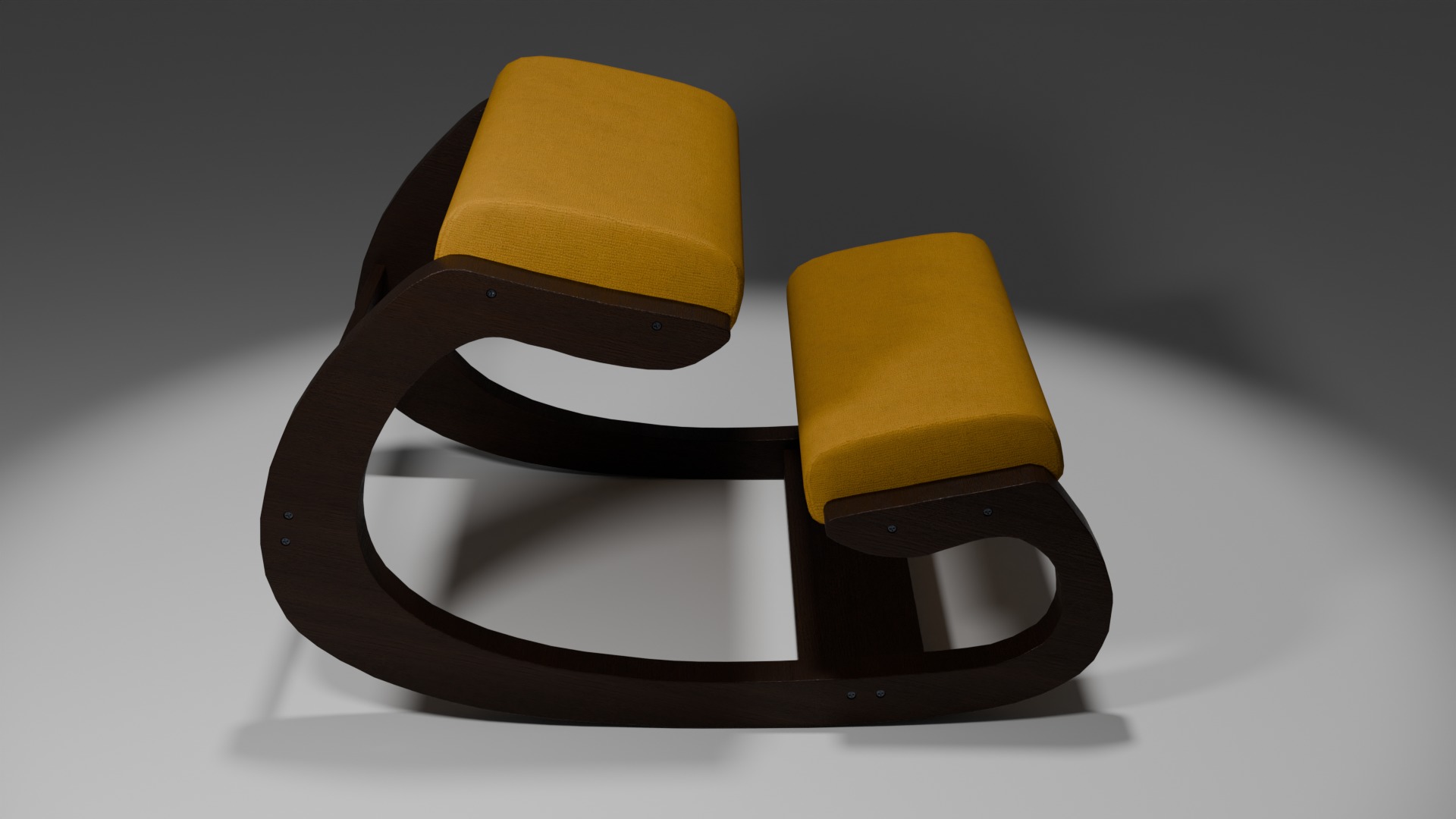 Ergonomic Kneeling Chair 3D model_2