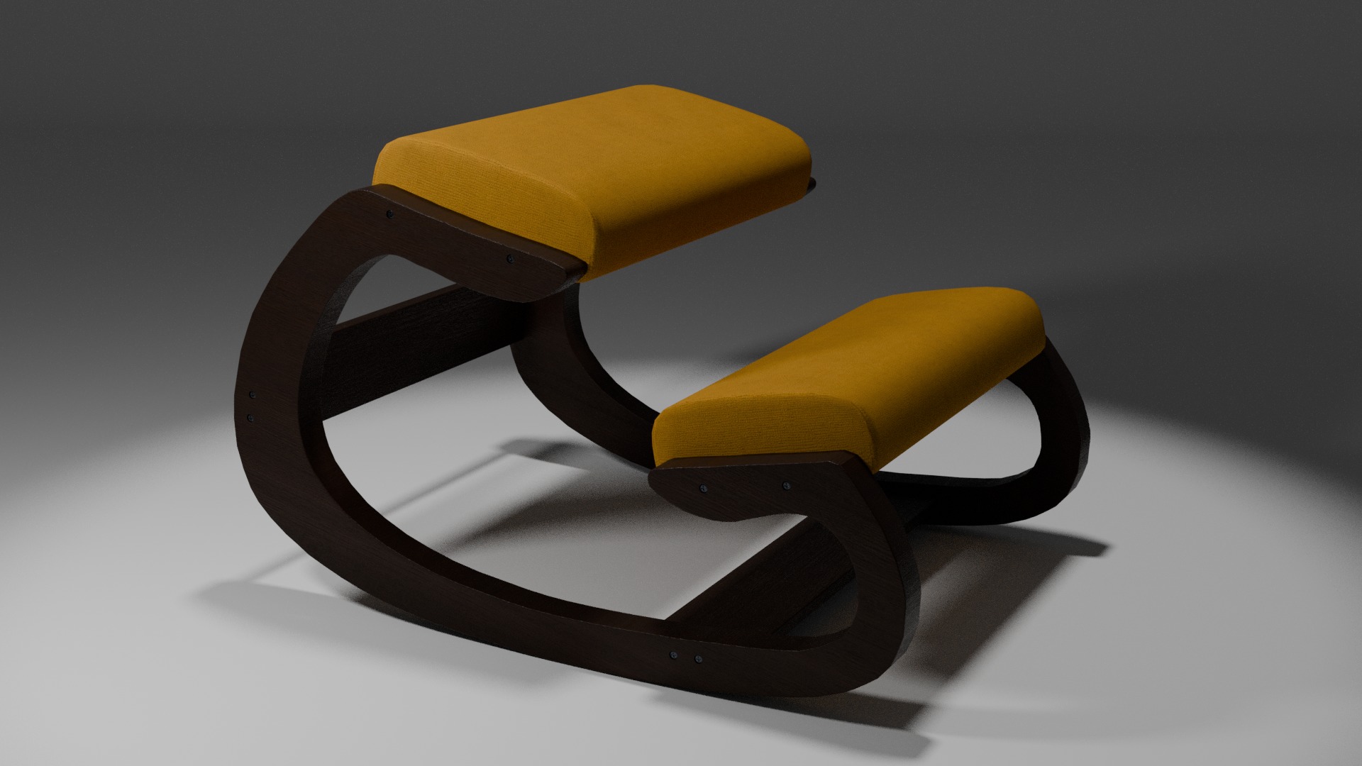 Ergonomic Kneeling Chair 3D model_3