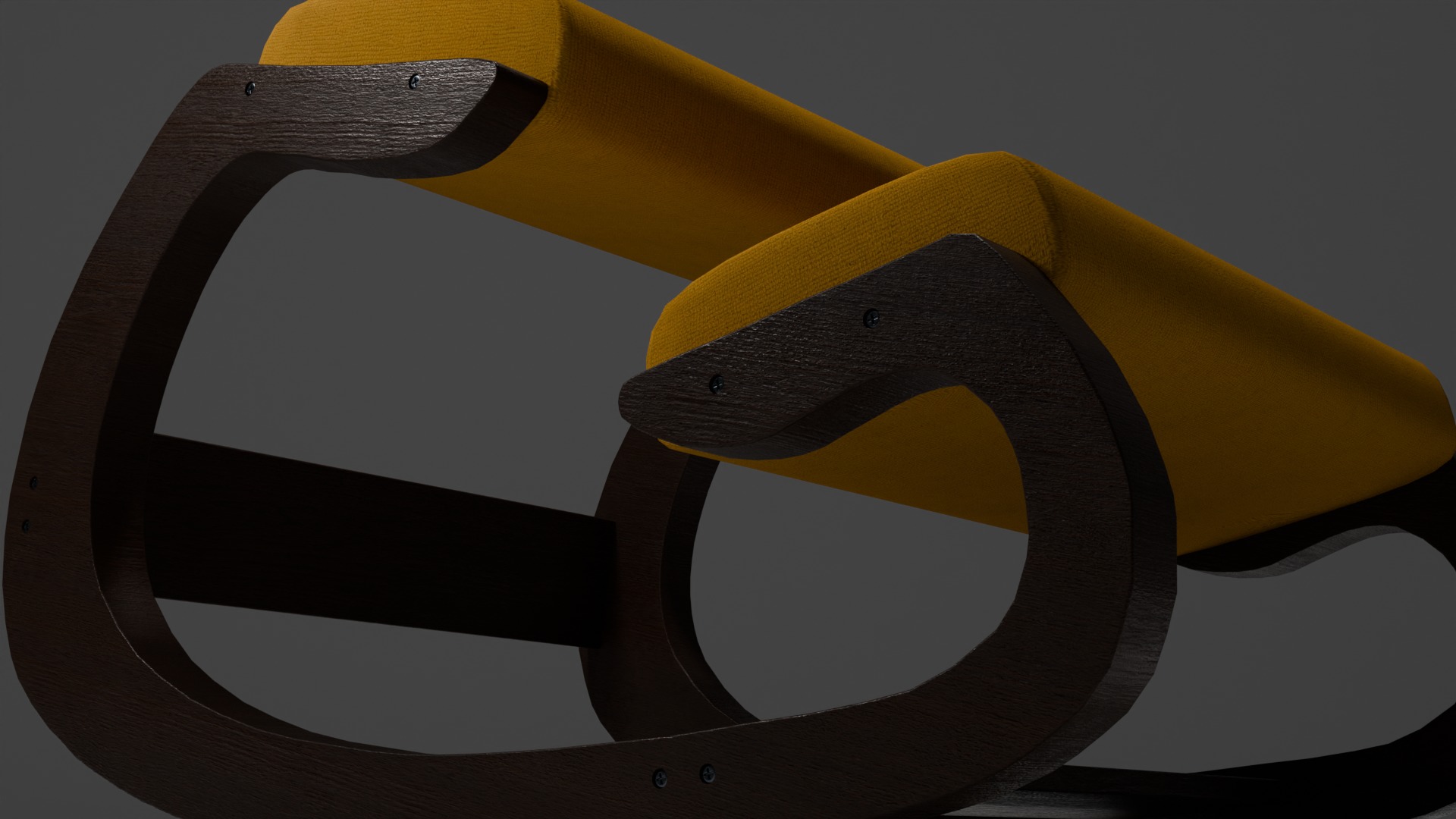 Ergonomic Kneeling Chair 3D model_5